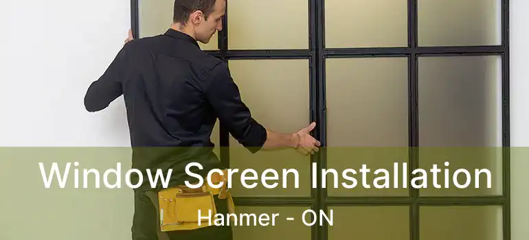  Window Screen Installation Hanmer - ON