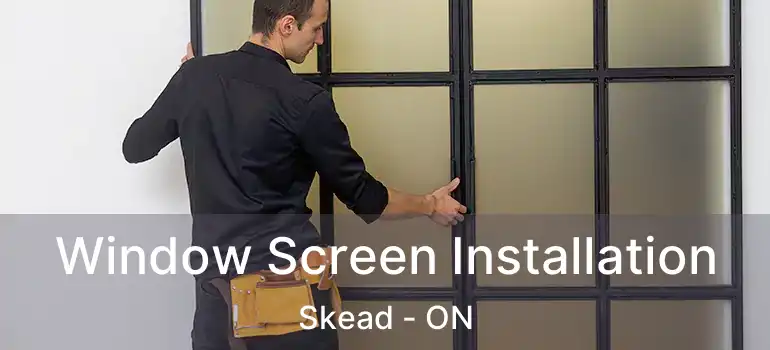  Window Screen Installation Skead - ON