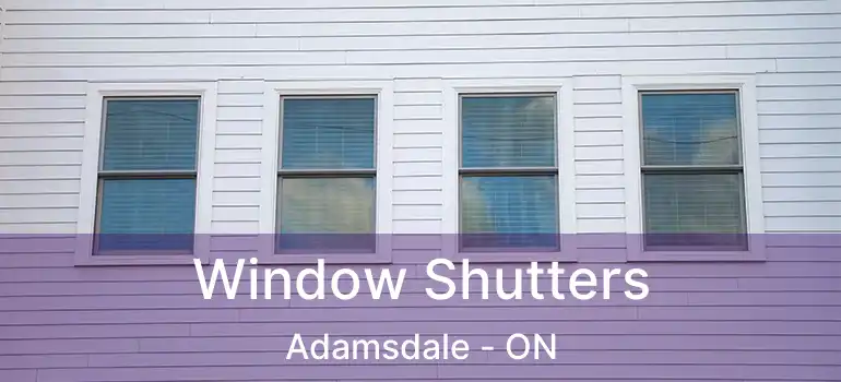  Window Shutters Adamsdale - ON