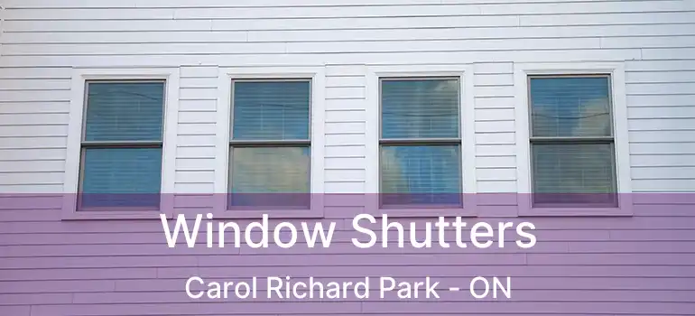  Window Shutters Carol Richard Park - ON