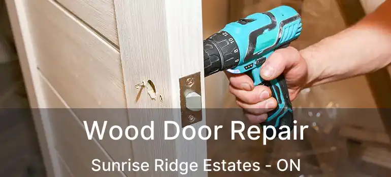 Wood Door Repair Sunrise Ridge Estates - ON